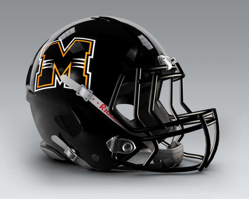 Photograph of Milwaukee Panthers football helmet